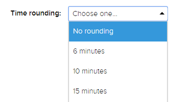 Time rounding