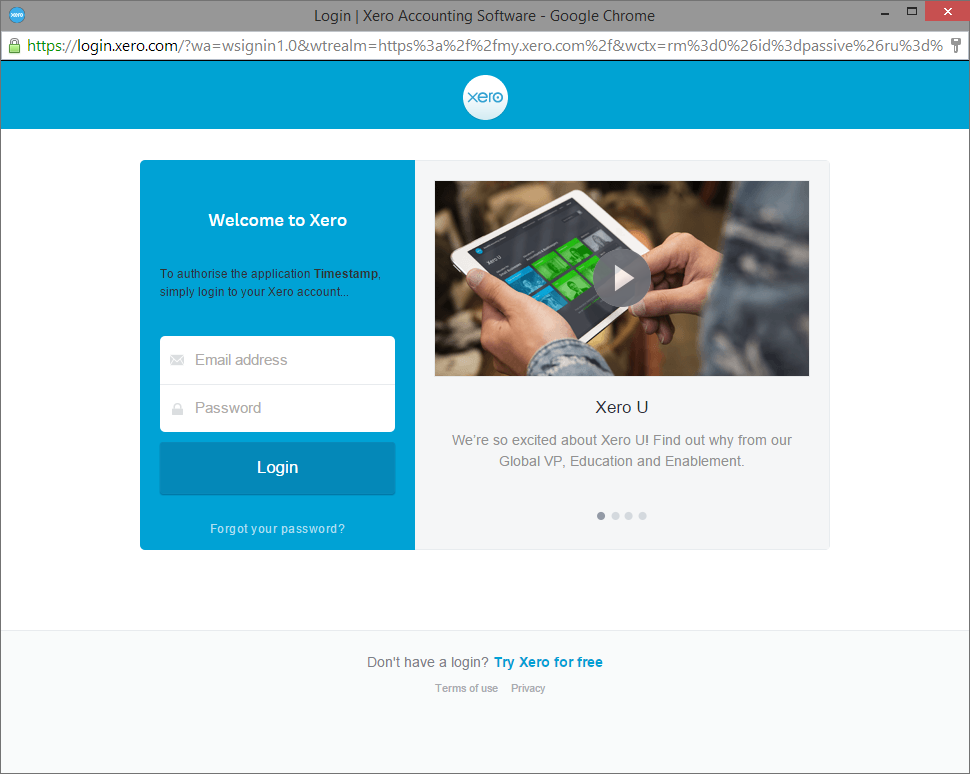 Enable Xero