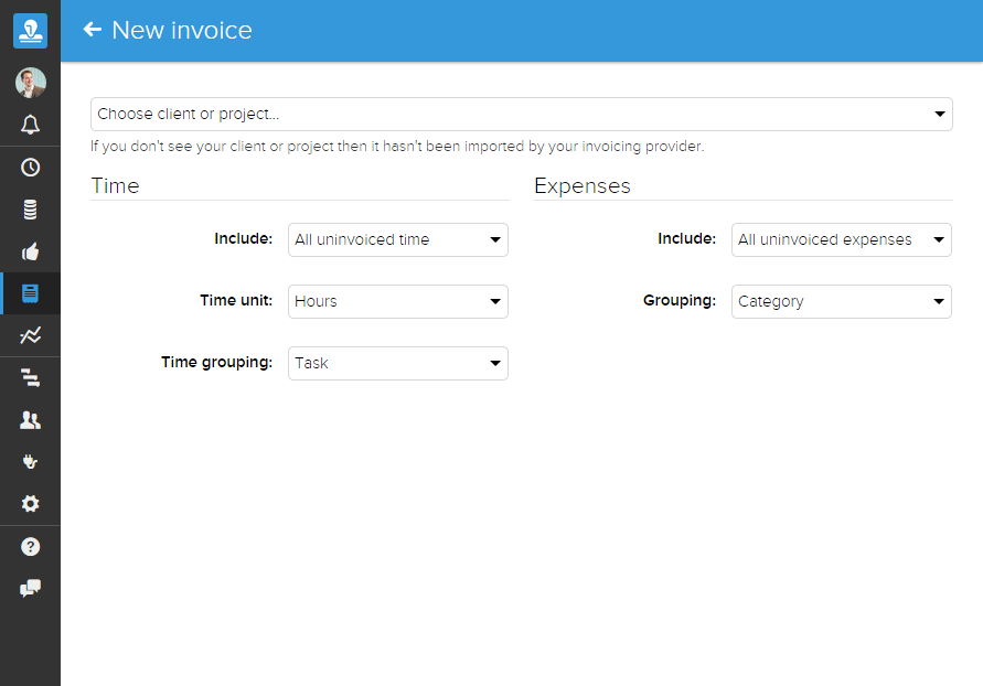 Creating an invoice