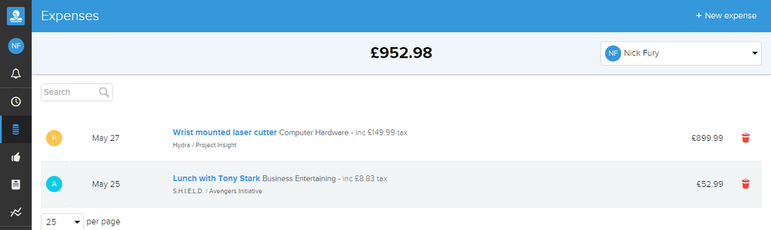 Track expenses accurately